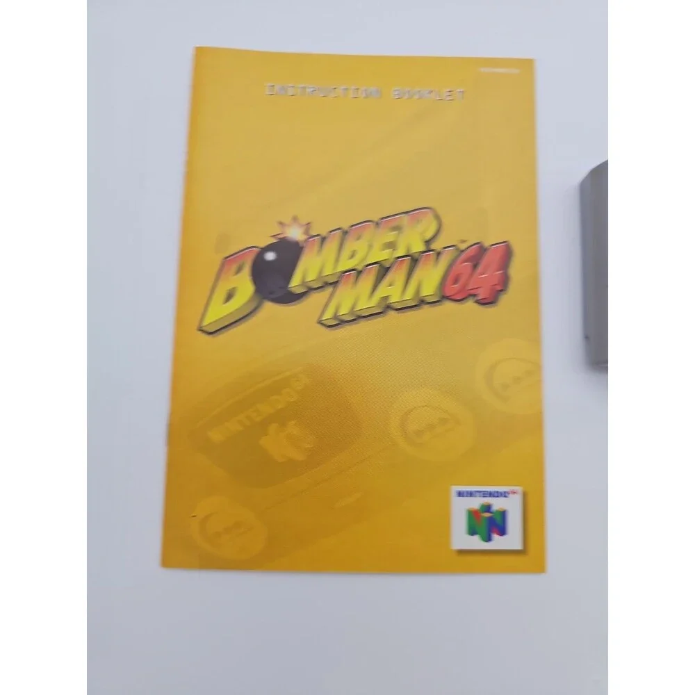 BOMBERMAN 64 Nintendo N64 Game Cartridge + Manual Authentic!